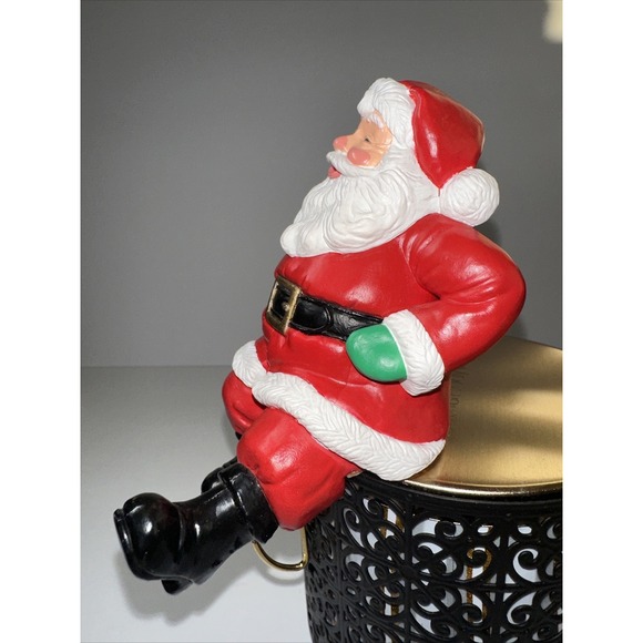 Vintage 1988 Hallmark Christmas Stocking Holder‎ Santa Claus - Picture 2 of 5